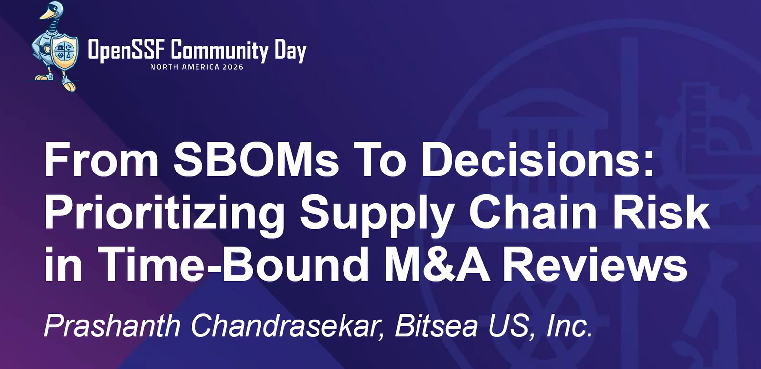 From_SBOMs_to Decisions_Prioritizing_Supply_Chain_Risk_in_Time-Bound_M&A_Reviews